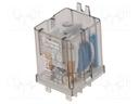 Relay: electromagnetic; DPDT; 12VDC; 10A/250VAC; 10A/30VDC; 110Ω