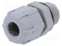 Cable gland; PG7; IP68; Mat: polyamide; dark grey