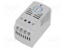 Sensor: thermostat; Output conf: SPST; 6A; 250VAC; IP20; 0°C÷60°C