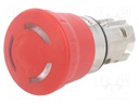 Switch: emergency stop; Stabl.pos: 2; 22mm; red; IP67; Pos: 2