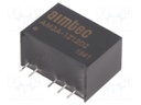 Converter: DC/DC; 3W; Uin: 4.5÷18V; Uout: 12VDC; Uout2: -12VDC; SIP6