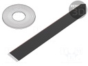 Wire: ribbon; 1.27mm; stranded; Cu; unshielded; PVC; black; 91.5m