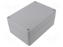 Enclosure: multipurpose; X: 140mm; Y: 200mm; Z: 90mm; ALUEIN; grey