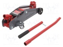 Hydraulic floor jack; 2000kg; Hmin: 135mm; Hmax: 325mm