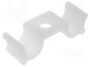 Screw mounted clamp; polyamide; natural