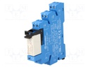 Relay: interface; DPDT; Ucoil: 24VDC; 8A; 8A/250VAC; 8A/30VDC; IP20