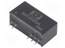 Isolated Board Mount DC/DC Converter, Regulated, ITE, 1 Output, 1 W, 9 V, 111 mA