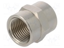 Muff; straight; G 1/2"; Mat: nickel plated brass; 300°C