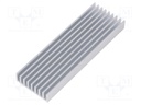 Heatsink: extruded; grilled; natural; L: 100mm; W: 33mm; H: 10mm