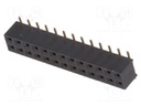 Socket; pin strips; female; PIN: 26; vertical; 2mm; SMT; 2x13