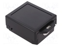 Enclosure: multipurpose; X: 79mm; Y: 91mm; Z: 45mm; ABS; black