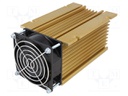 Heatsink: extruded; Y; for 3 phase relays; golden; L: 150mm; H: 81mm