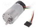 Motor: DC; with encoder,with gearbox; 12VDC; 7A; Shaft: D spring