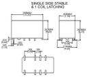 Relay: electromagnetic; DPDT; Ucoil: 3VDC; 0.5A/125VAC; 2A/30VDC