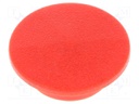 Cap; plastic; push-in; red; Application: K21