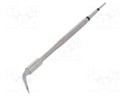 Tip; special,bent chisel; 0.1x1mm; longlife