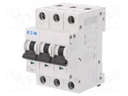 Circuit breaker; 230/400VAC; Inom: 6A; Poles: 3; DIN; Charact: B