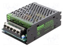 Power supply: switched-mode; modular; 31.2W; 24VDC; 105x77x36mm