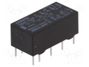 Relay: electromagnetic; DPDT; Ucoil: 5VDC; 0.3A/125VAC; 1A/30VDC