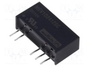 Isolated Board Mount DC/DC Converter, ITE, 2 Output, 1 W, 12 V, 42 mA, -12 V