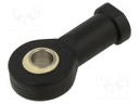 Ball joint; Øhole: 8mm; Thread: M8; Mat: igumid G; Pitch: 1,25