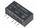 Converter: DC/DC; 1W; Uin: 4.75÷5.25V; Uout: 5VDC; Iout: 200mA; SIP7