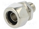 Straight terminal connector; ØBraid : 14mm; brass; -55÷260°C