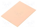 Laminate; hard paper; 1.6mm; L: 75mm; W: 100mm; Coating: copper