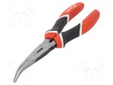 Pliers; curved,universal,elongated; induction hardened blades