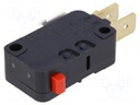 Microswitch SNAP ACTION; without lever; SPDT; 16A/250VAC; Pos: 2