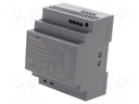 Power supply: switched-mode; 90W; 12VDC; 7.1A; 100÷240VAC; DIN