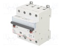 RCBO breaker; Inom: 20A; Ires: 30mA; Max surge current: 250A; 400V