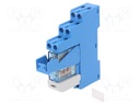 Relay: interface; DPDT; Ucoil: 12VDC; 8A; 8A/250VAC; 8A/30VDC