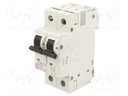 Circuit breaker; 230/400VAC; Inom: 10A; Poles: 2; DIN; Charact: B