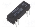 Relay: reed; DPST-NO; Ucoil: 5VDC; 1A; max.100VDC; 10W; Rcoil: 140Ω