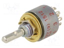 Switch: rotary; Pos: 10; 0.15A/125VAC; 0.15A/28VDC; Poles number: 1