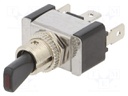 Switch: toggle; Pos: 2; SPST; OFF-ON; 20A/12VDC; -20÷85°C; 50mΩ