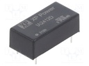 Isolated Board Mount DC/DC Converter, ITE, 2 Output, 1 W, 12 V, 42 mA, -12 V