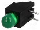 LED; in housing; green; 4.7mm; No.of diodes: 1; 20mA; 60°; 2.2÷2.5V