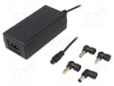 Power supply: switched-mode; 12VDC; 5.42A; 65W; Case: desktop