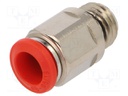 Push-in fitting; straight; M12x1,5; -0.99÷20bar; 8mm