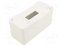 Enclosure: for modular components; IP30; white; No.of mod: 3