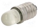 LED lamp; yellow; E10; 24VDC; 24VAC; AC lum: 800÷1000mcd