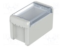 Enclosure: multipurpose; X: 80mm; Y: 151mm; Z: 90mm; BOCUBE; grey