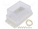 Enclosure: multipurpose; X: 85mm; Y: 125mm; Z: 70mm; Ritec; IP65