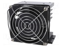 Heatsink: extruded; H; black; L: 106mm; W: 80mm; H: 96mm; aluminium