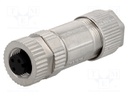 Plug; M12; PIN: 3; female; A code-DeviceNet / CANopen; for cable