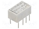 Relay: electromagnetic; DPDT; Ucoil: 3VDC; 0.5A/125VAC; 2A/30VDC