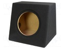 Car loudspeaker enclosure; MDF; black; textil; 30l; 250mm