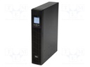 Power supply: UPS; 440x330x88mm; 800W; 1kVA; No.of out.sockets: 3